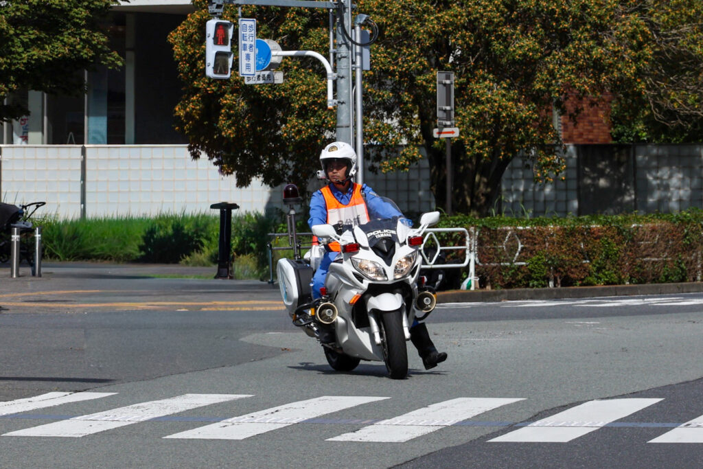箱根予選会 白バイ隊